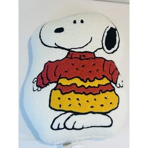 Peanuts Snoopy Puffy Sweater Decorative Sherpa Pillow